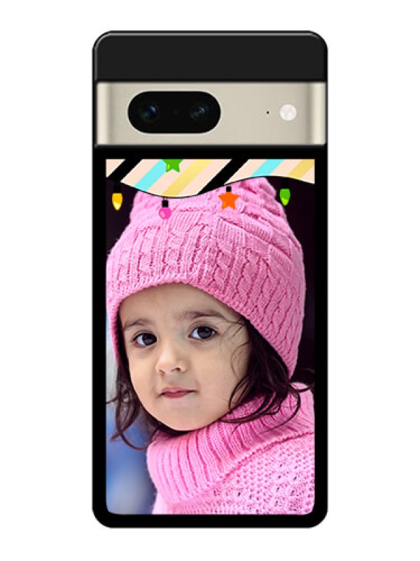 Custom Google Pixel 7 5G Custom Glass Phone Case - Lights Hanging Design