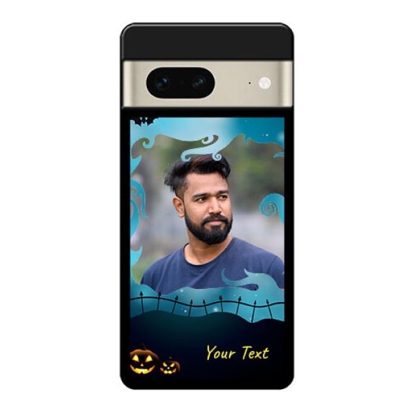 Google Pixel 7 5G Custom Glass Phone Case - Halloween Frame Design