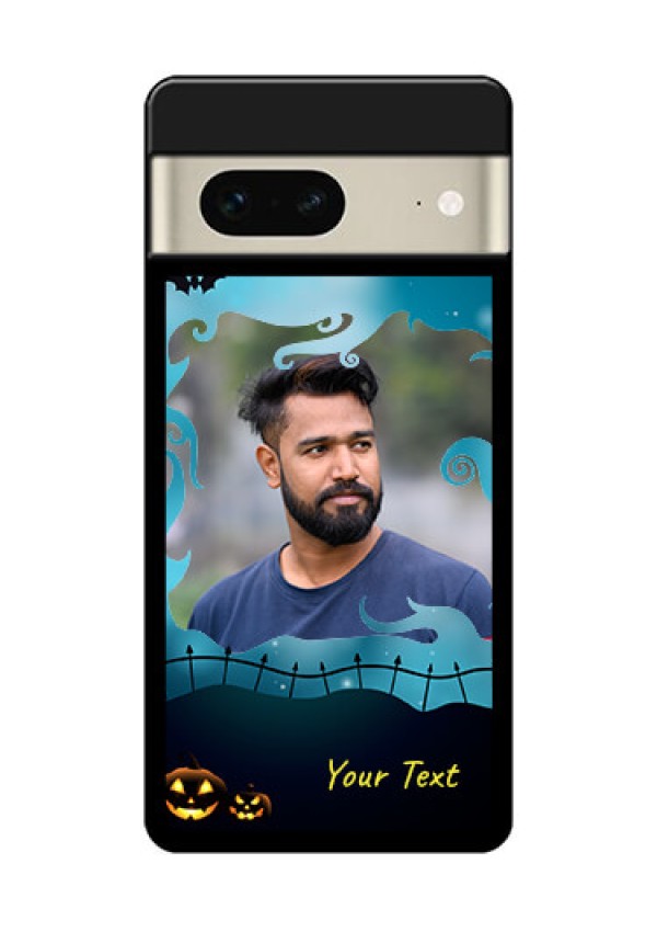 Google Pixel 7 5G Custom Glass Phone Case - Halloween Frame Design