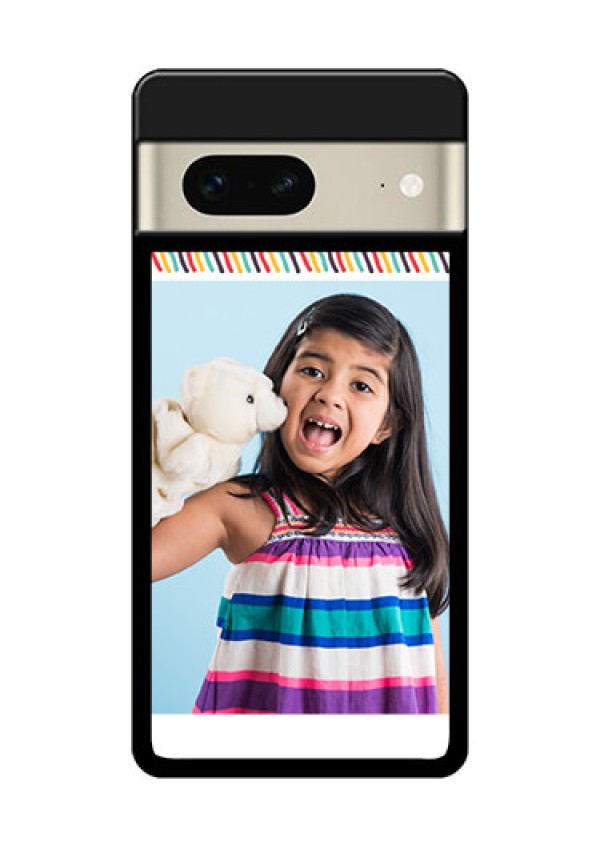 Google Pixel 7 5G Custom Glass Phone Case - Line Art Design