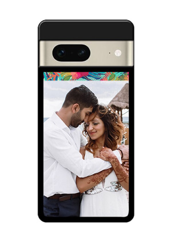 Google Pixel 7 5G Custom Glass Phone Case - Watercolor Floral Design