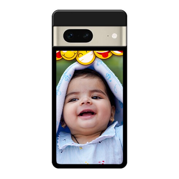 Google Pixel 7 5G Custom Glass Phone Case - With Smiley Emoji Design
