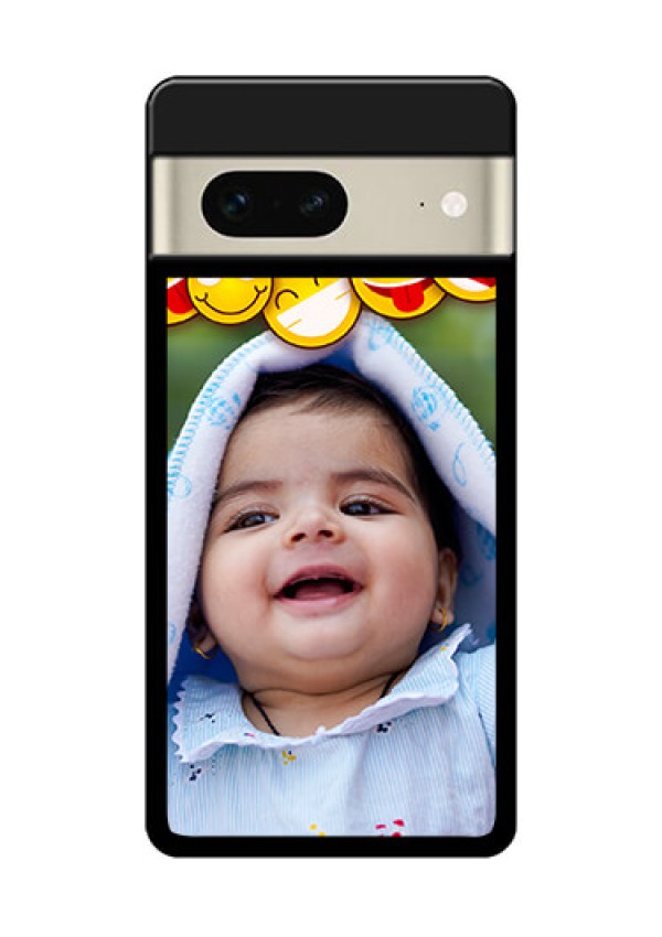 Google Pixel 7 5G Custom Glass Phone Case - With Smiley Emoji Design