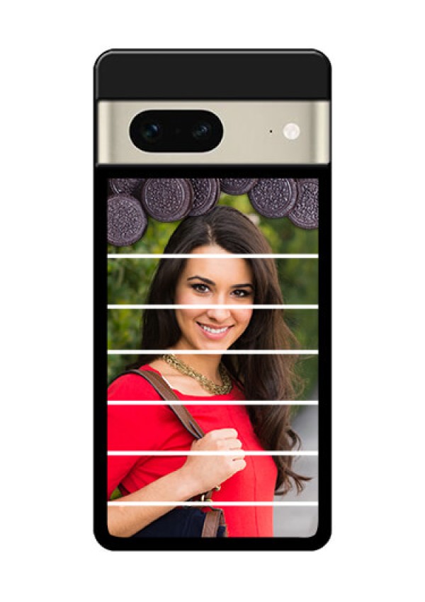 Google Pixel 7 5G Custom Glass Phone Case - With Oreo Biscuit Design