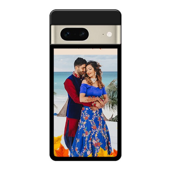 Google Pixel 7 5G Custom Glass Phone Case - Autumn Maple Leaves Design