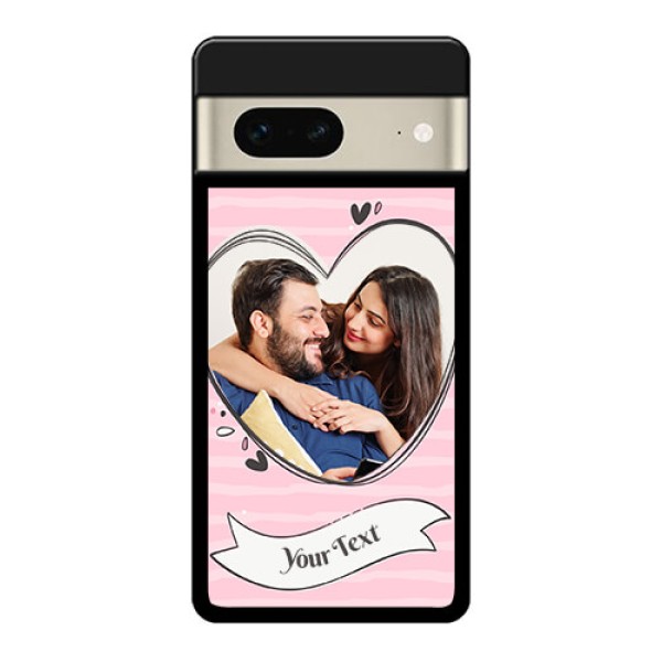 Google Pixel 7 5G Custom Glass Phone Case - Vintage Heart Design