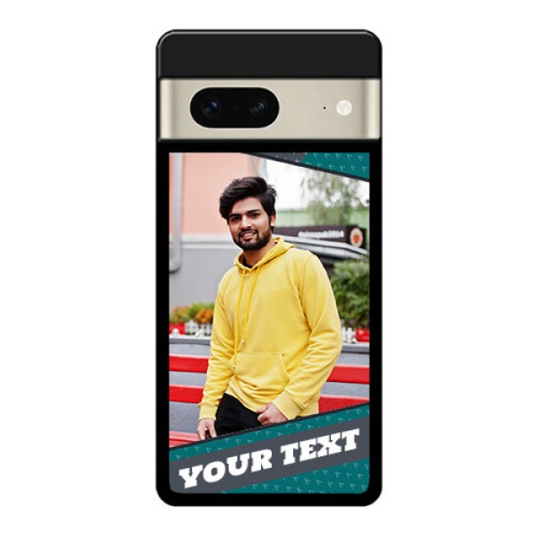 Google Pixel 7 5G Custom Glass Phone Case - Background Pattern Design With Quote