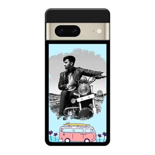 Google Pixel 7 5G Custom Glass Phone Case - Travel & Adventure Design