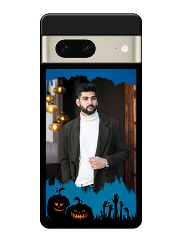 Custom Google Pixel 7 5G Custom Glass Phone Case - With Pro Halloween Design