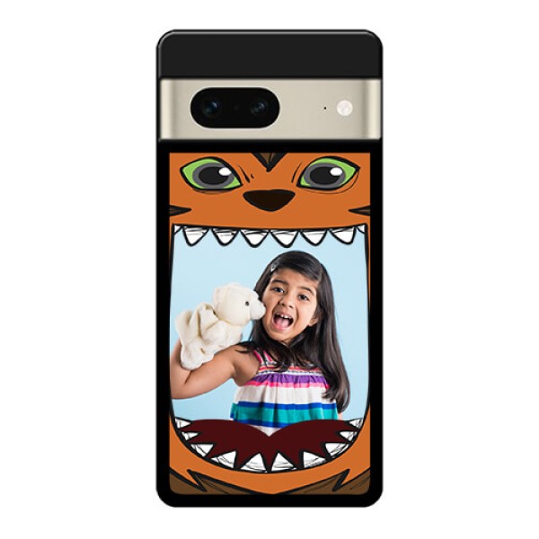 Google Pixel 7 5G Custom Glass Phone Case - Owl Monster Back Case Design