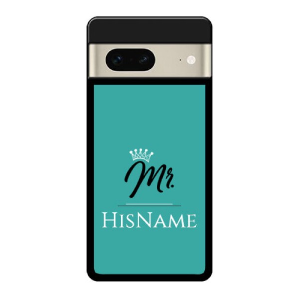Google Pixel 7 5G Custom Glass Phone Case - Mr With Name Design