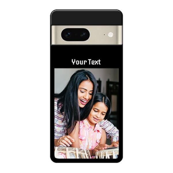 Google Pixel 7 5G Custom Glass Phone Case - Photo With Name Design