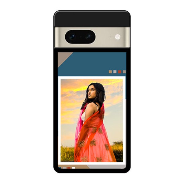 Google Pixel 7 5G Custom Glass Phone Case - Retro Color Pallet Design