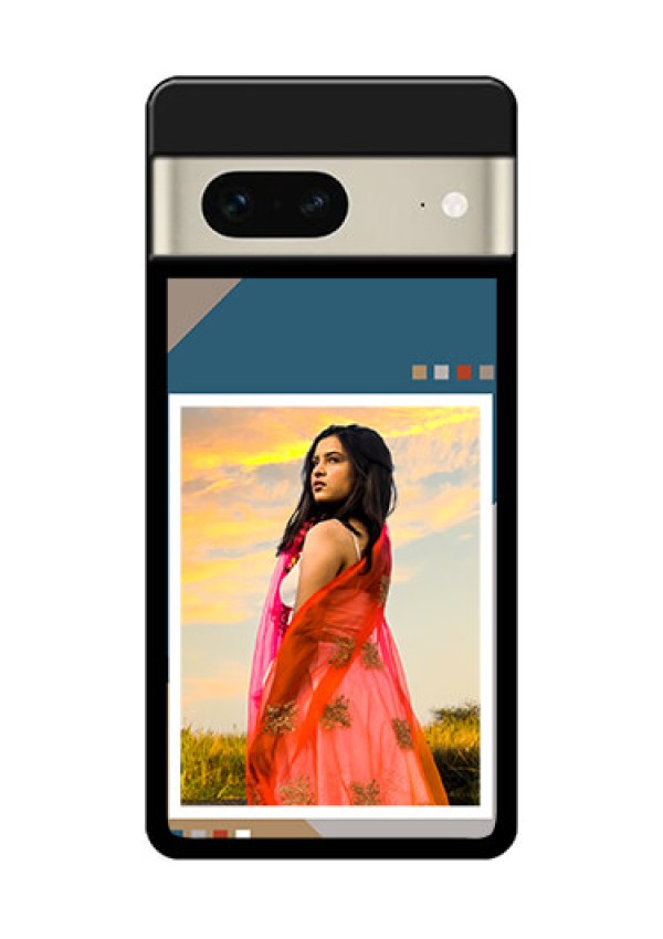 Google Pixel 7 5G Custom Glass Phone Case - Retro Color Pallet Design