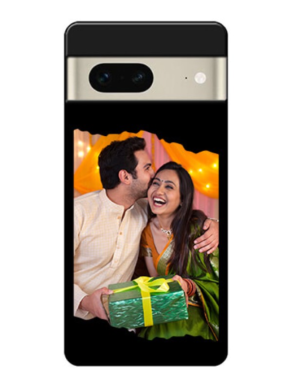 Custom Google Pixel 7 5G Custom Glass Phone Case - Tear - Off Design