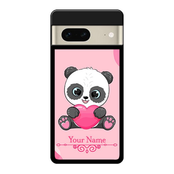 Google Pixel 7 5G Custom Glass Phone Case - Cute Panda Design