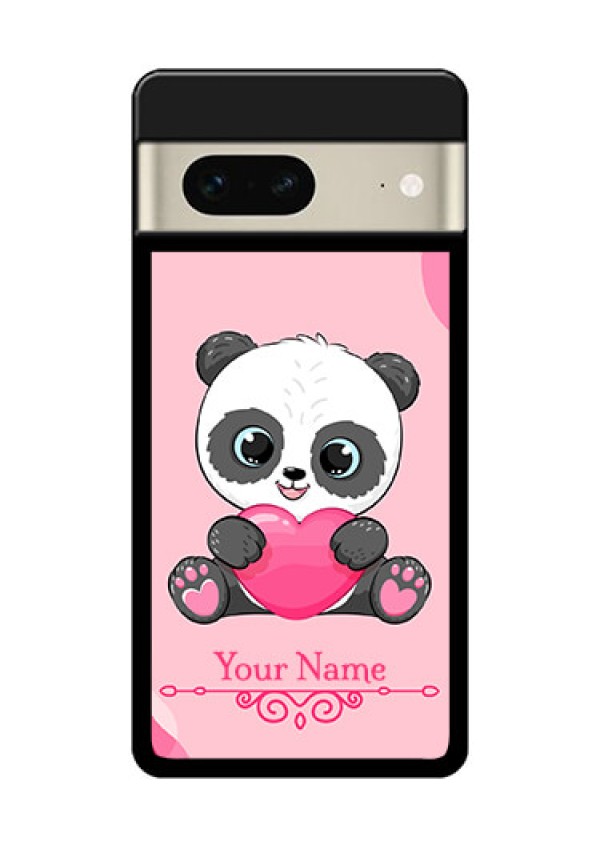 Google Pixel 7 5G Custom Glass Phone Case - Cute Panda Design