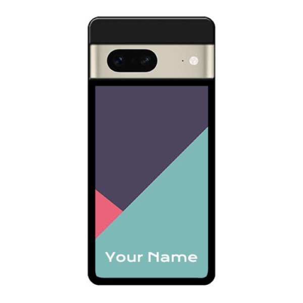Google Pixel 7 5G Custom Glass Phone Case - Tri Color Abstract Design