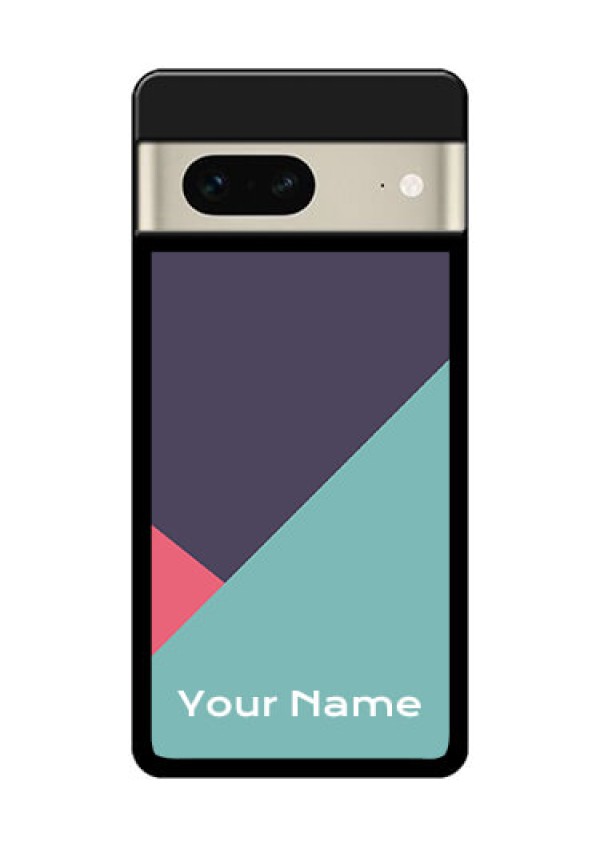 Google Pixel 7 5G Custom Glass Phone Case - Tri Color Abstract Design