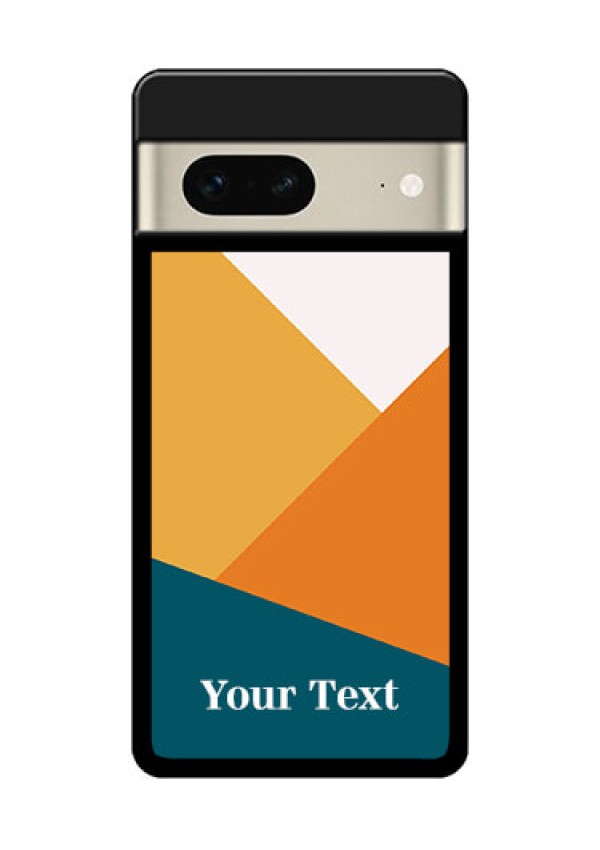 Google Pixel 7 5G Custom Glass Phone Case - Stacked Multi - Colour Design