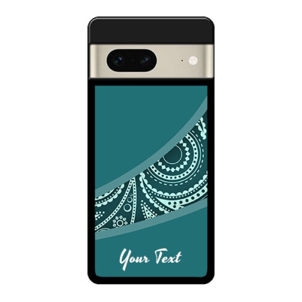 Google Pixel 7 5G Custom Glass Phone Case - Semi Visible Floral Design