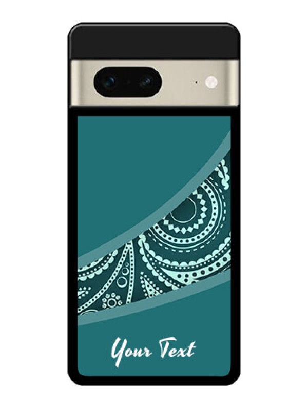 Custom Google Pixel 7 5G Custom Glass Phone Case - Semi Visible Floral Design