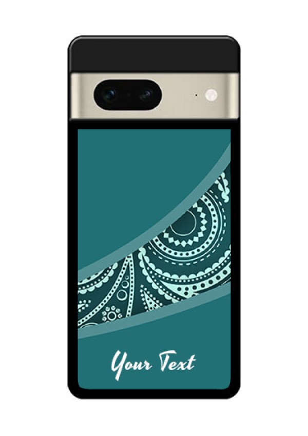 Google Pixel 7 5G Custom Glass Phone Case - Semi Visible Floral Design