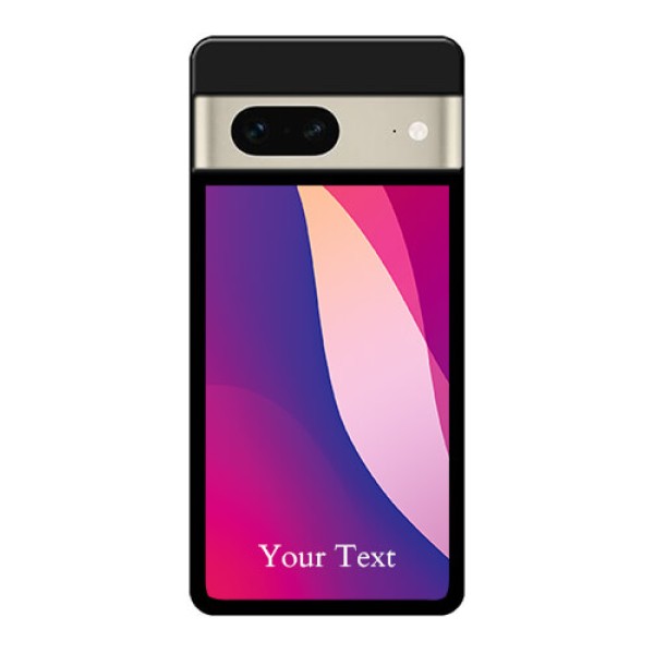 Google Pixel 7 5G Custom Glass Phone Case - Digital Abstract Overlap Design