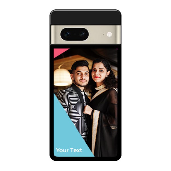 Google Pixel 7 5G Custom Glass Phone Case - Stacked Triple Colour Design