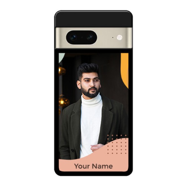 Google Pixel 7 5G Custom Glass Phone Case - Tri - Coloured Overlay Design