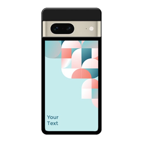 Google Pixel 7 5G Custom Glass Phone Case - Stylish Semi - Circle Pattern Design