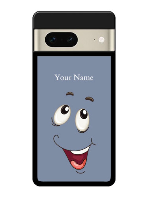 Custom Google Pixel 7 5G Custom Glass Phone Case - Laughing Cartoon Face Design