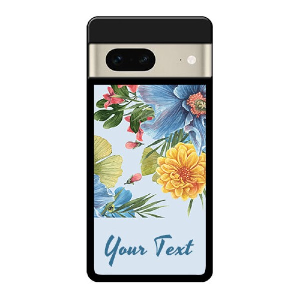 Google Pixel 7 5G Custom Glass Phone Case - Stunning Watercolored Flowers Painting Design