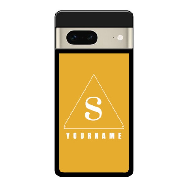 Google Pixel 7 5G Custom Glass Phone Case - Simple Triangle Design