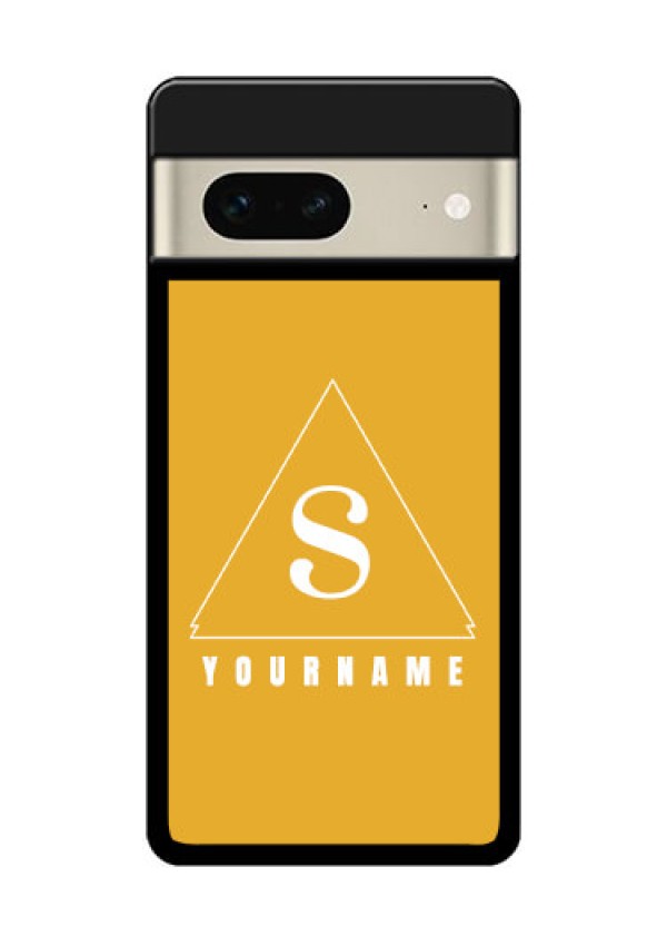Google Pixel 7 5G Custom Glass Phone Case - Simple Triangle Design