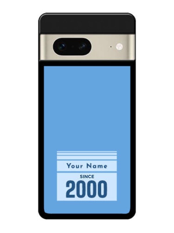Custom Google Pixel 7 5G Custom Glass Phone Case - Custom Year Of Birth Design