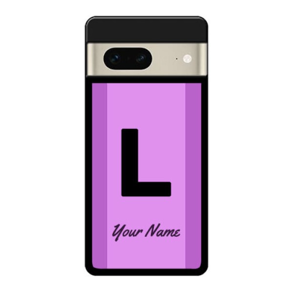 Google Pixel 7 5G Custom Glass Phone Case - Tricolor Custom Text Design
