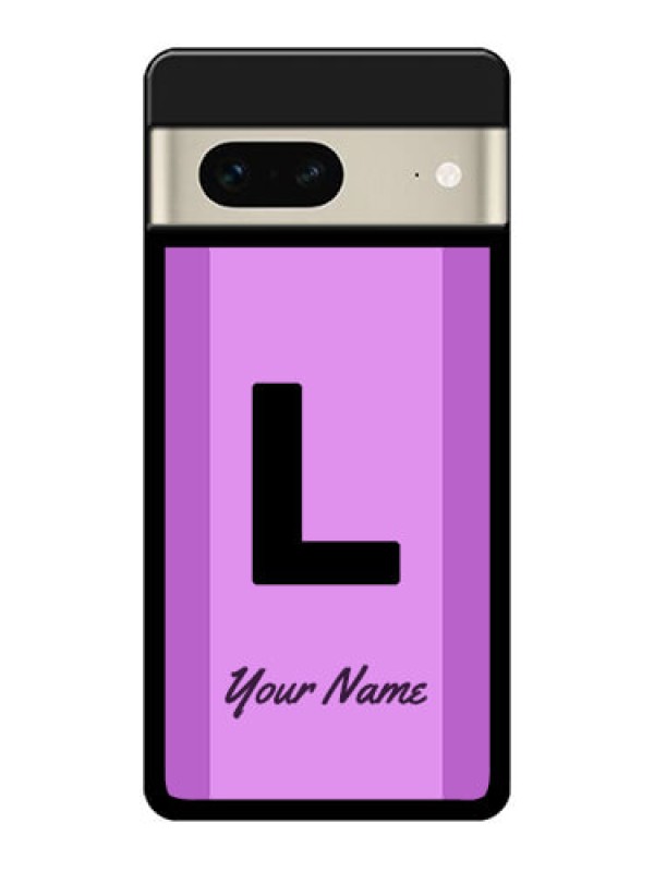 Custom Google Pixel 7 5G Custom Glass Phone Case - Tricolor Custom Text Design