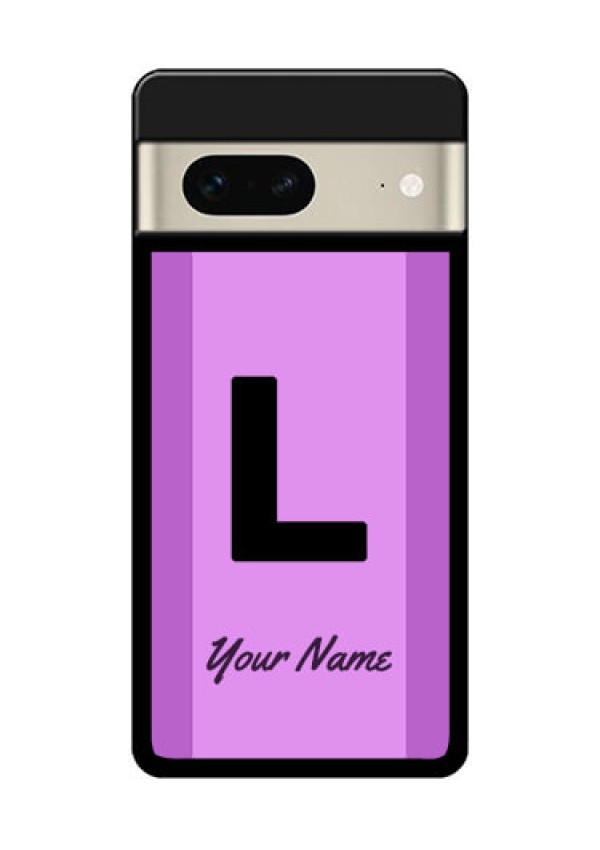 Google Pixel 7 5G Custom Glass Phone Case - Tricolor Custom Text Design