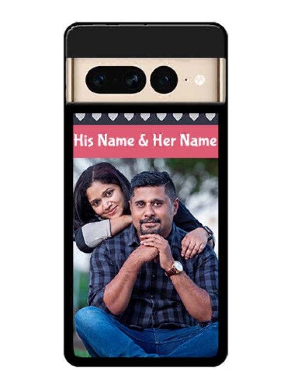 Custom Google Pixel 7 Pro 5G Custom Glass Phone Case - Love Symbols Design
