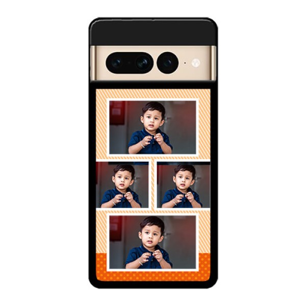 Google Pixel 7 Pro 5G Custom Glass Phone Case - Bulk Photos Upload Design