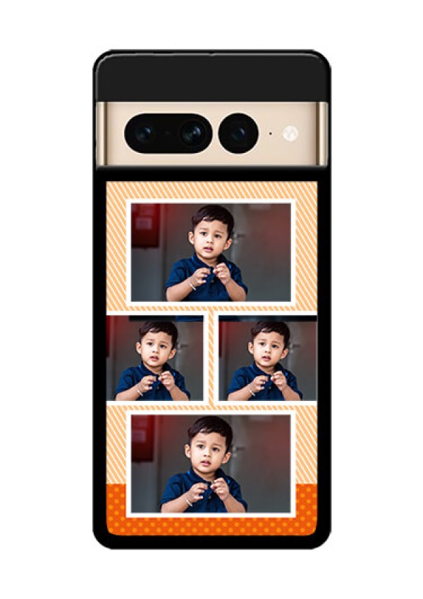 Google Pixel 7 Pro 5G Custom Glass Phone Case - Bulk Photos Upload Design