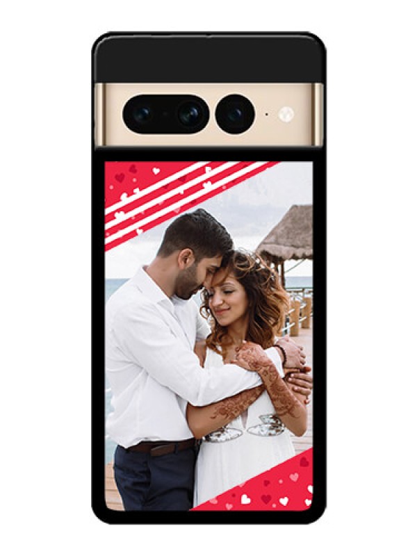 Custom Google Pixel 7 Pro 5G Custom Glass Phone Case - Valentines Gift Design