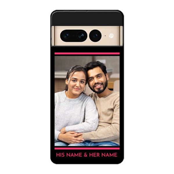 Google Pixel 7 Pro 5G Custom Glass Phone Case - With Add Text Design