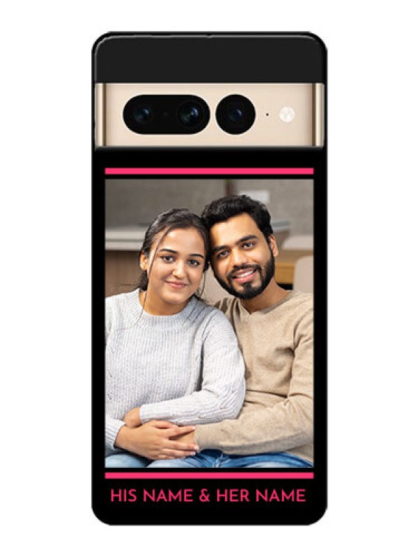 Custom Google Pixel 7 Pro 5G Custom Glass Phone Case - With Add Text Design