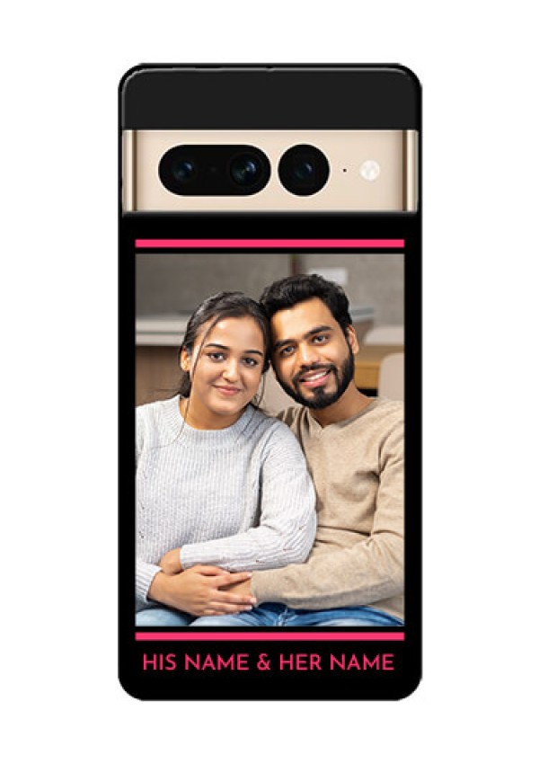 Google Pixel 7 Pro 5G Custom Glass Phone Case - With Add Text Design