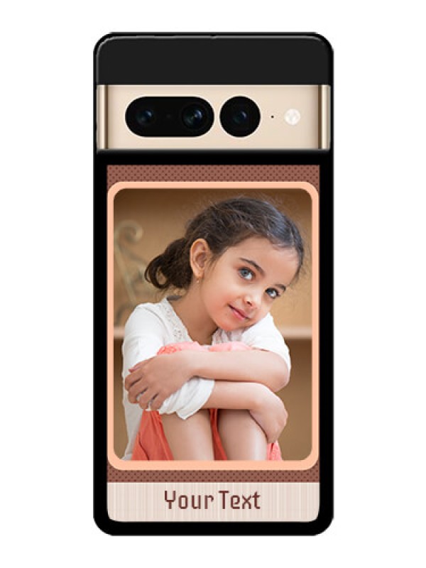 Custom Google Pixel 7 Pro 5G Custom Glass Phone Case - Simple Pic Upload Design