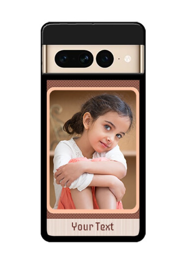 Google Pixel 7 Pro 5G Custom Glass Phone Case - Simple Pic Upload Design