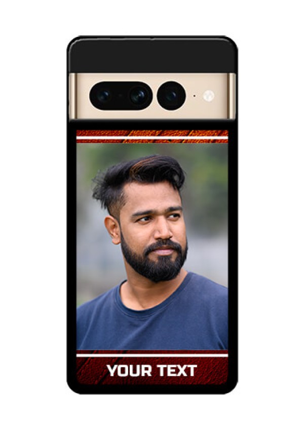 Google Pixel 7 Pro 5G Custom Glass Phone Case - Leather Phone Case Design