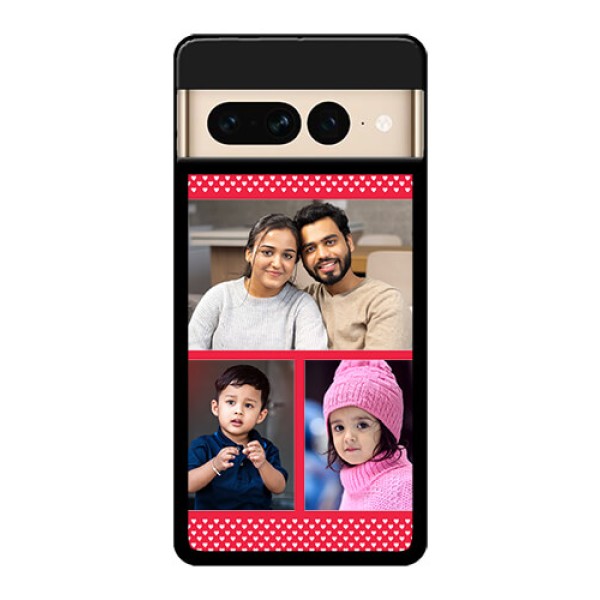 Google Pixel 7 Pro 5G Custom Glass Phone Case - Bulk Photo Upload Design
